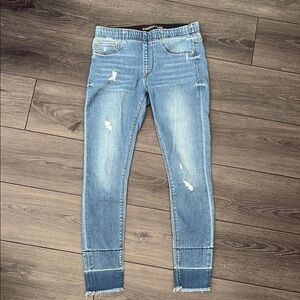 Blue Distressed Women's Jeans